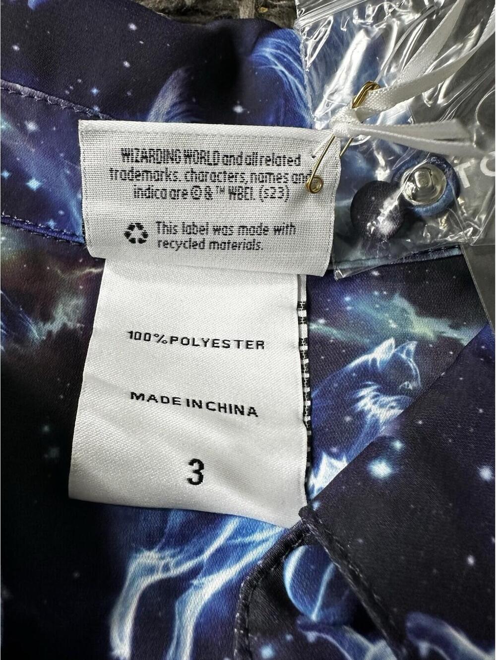 Torrid Harry Potter Patronus Button Up Shirt Womens Plus Size 3 3X Galaxy NWT - Picture 10 of 13